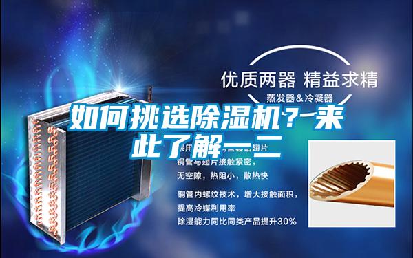 如何挑選除濕機？來此了解一二