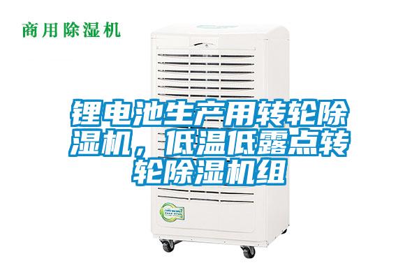 鋰電池生產用轉輪除濕機，低溫低露點轉輪除濕機組