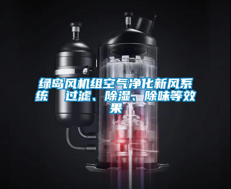 綠島風機組空氣凈化新風系統 過濾、除濕、除味等效果
